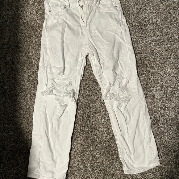 American Eagle Outfitters White Straight Jeans - Picture 1 of 3